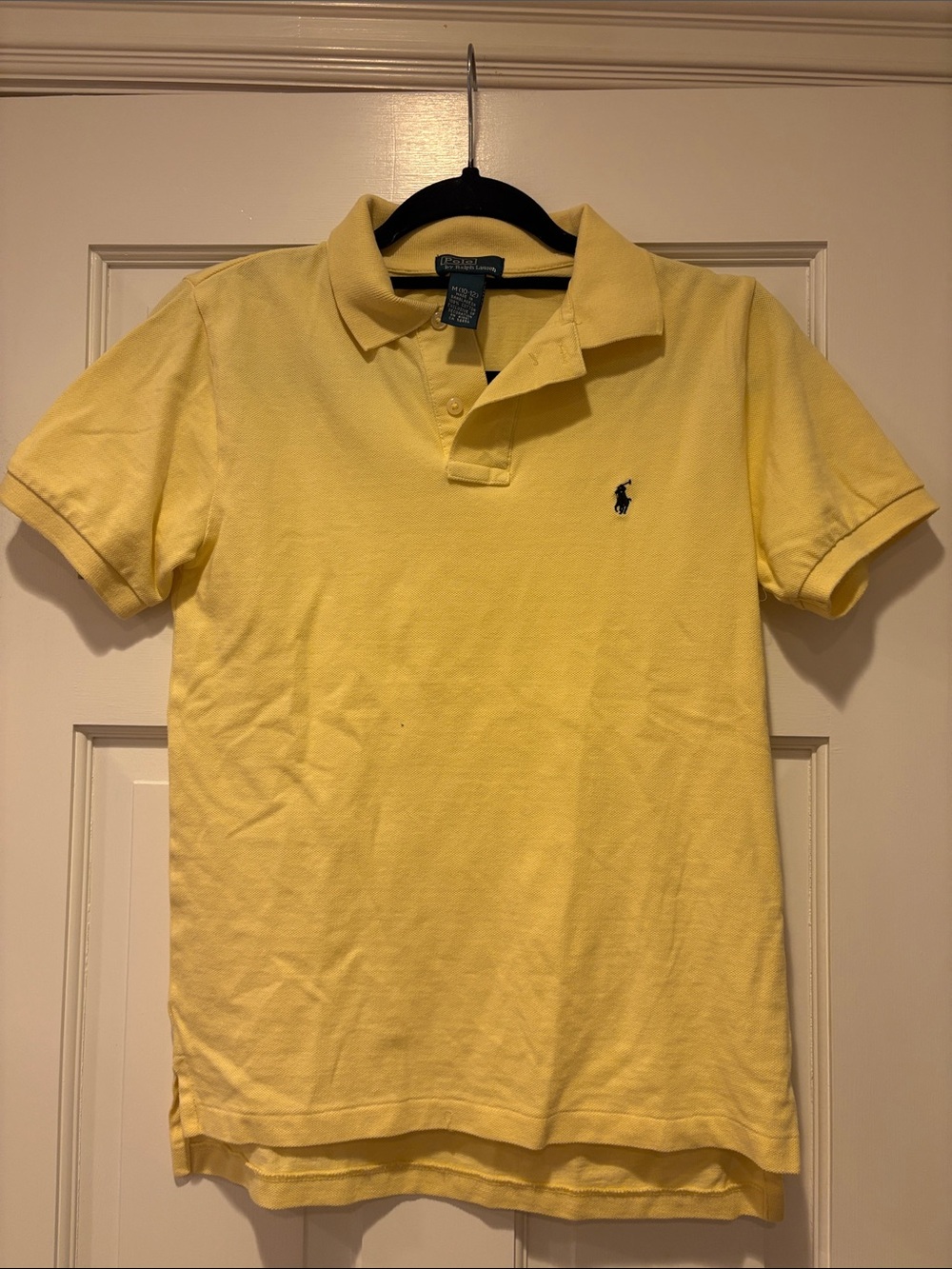 Ralph Lauren Yellow Short Sleeve Polo with Navy Pony